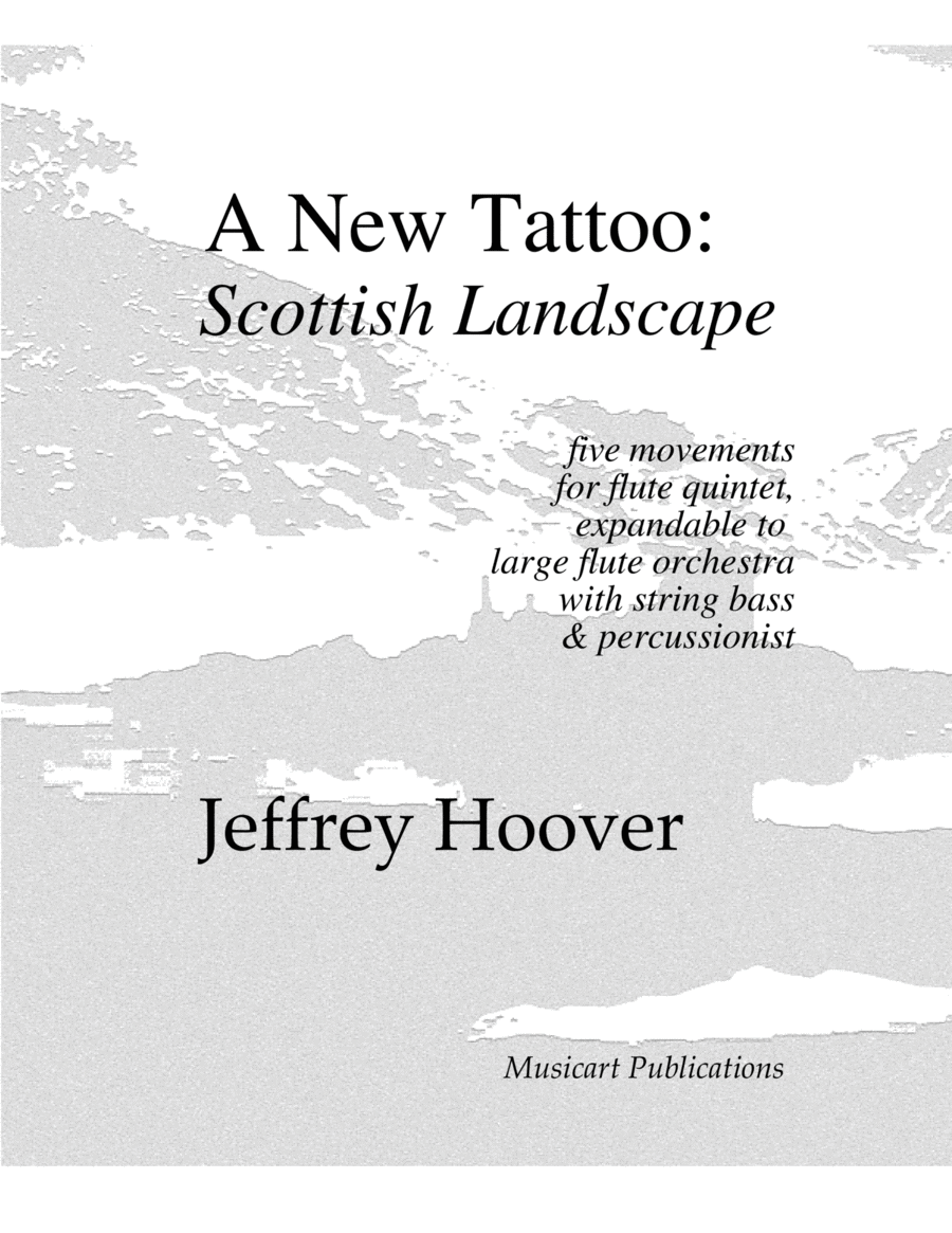 A New Tattoo: Scottish Landscape (for flute ensemble or large flute choir - score and parts) Flute Choir scores gallery preview page 1