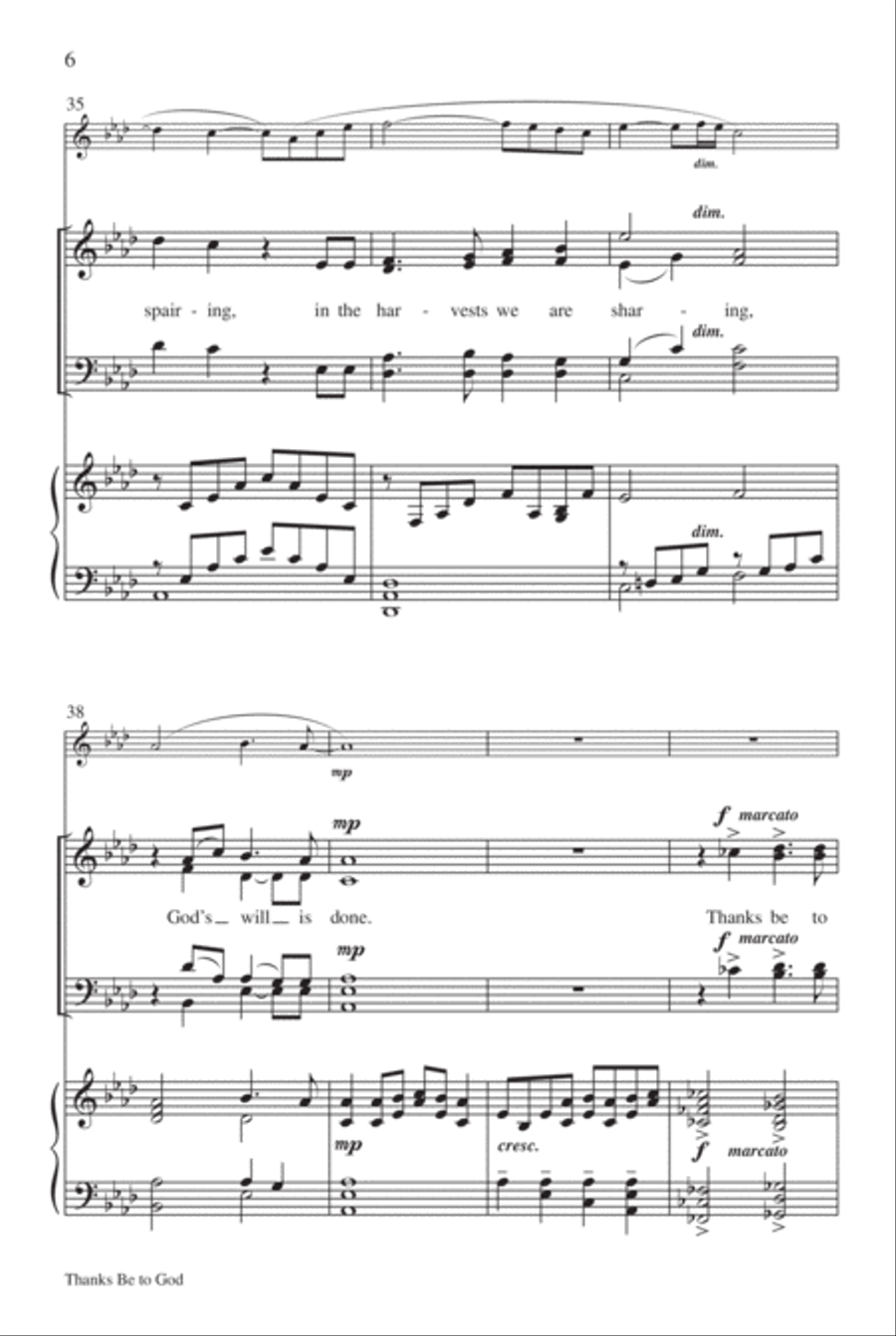 Thanks Be to God 4-Part scores gallery preview page 7