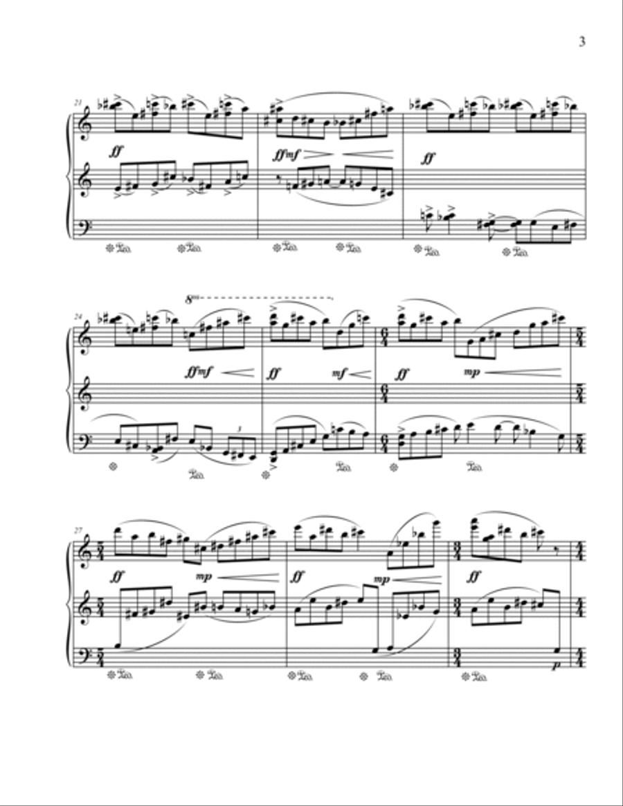 Tempus Fugit for piano Piano Solo scores gallery preview page 5