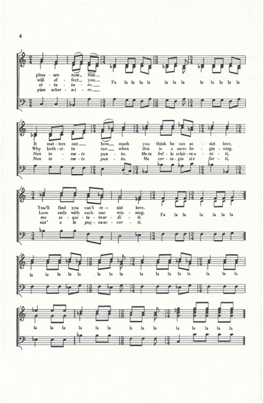 Three Choral Pastiches (1. Love Victorious, 2. Comfort, 3. Live Today 4-Part scores gallery preview page 3