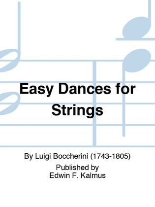 Book cover for Easy Dances for Strings