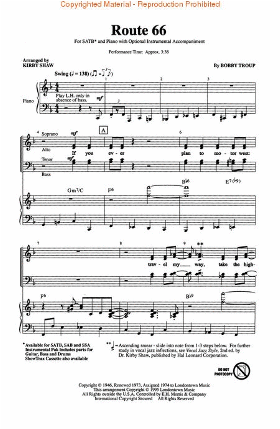 Route 66 4-Part scores gallery preview page 2
