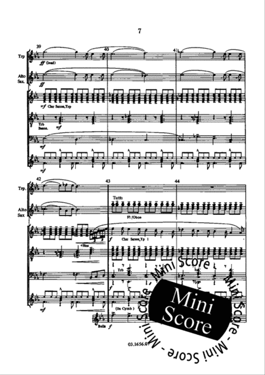 Midnight Cowboy Fanfare Band scores gallery preview page 15