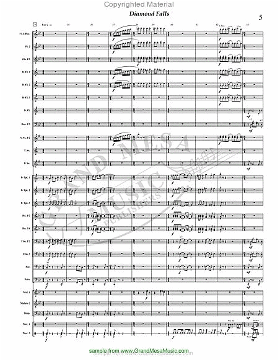 Diamond Falls Diamond Falls Concert Band scores gallery preview page 6