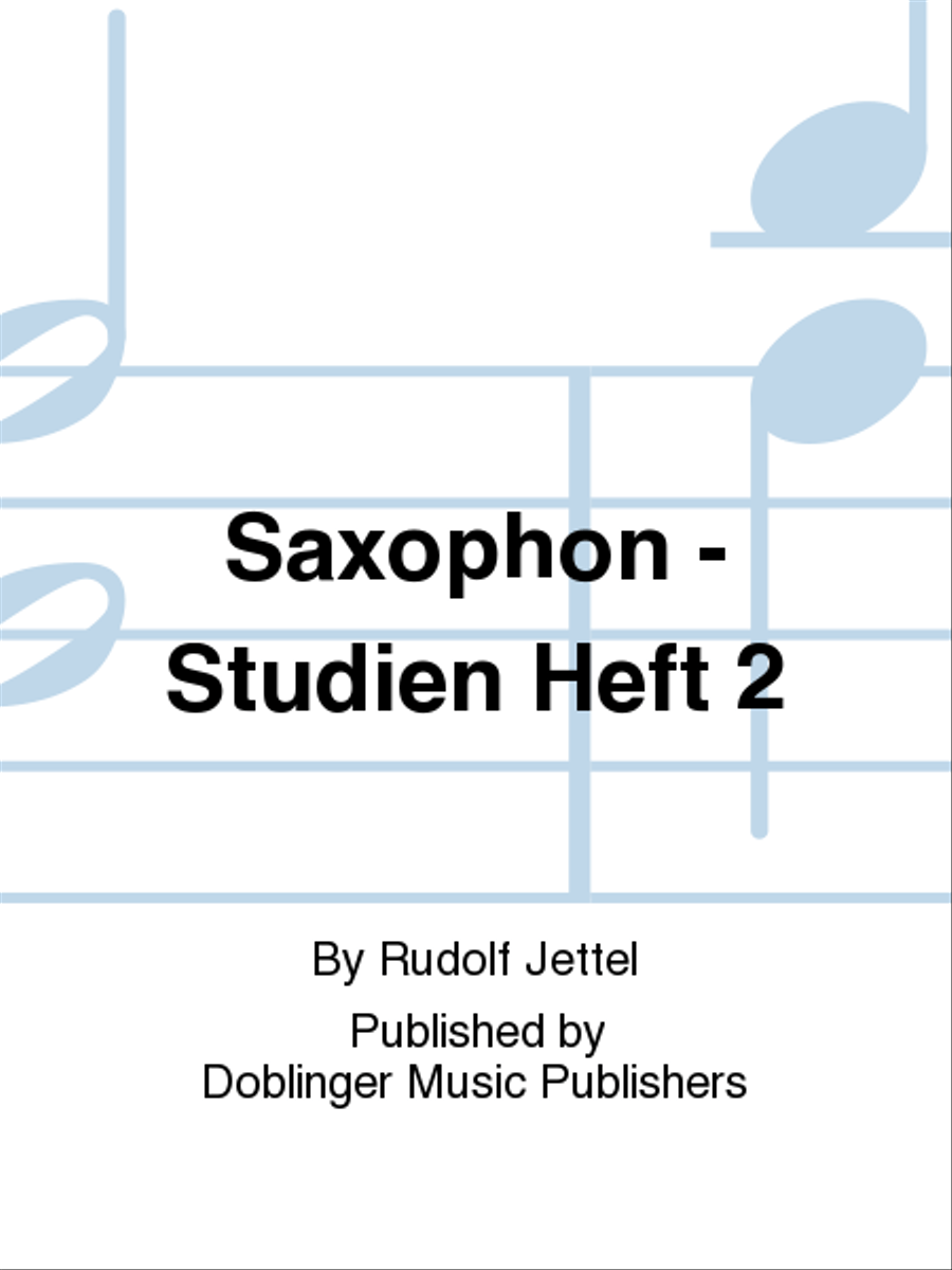 Saxophon - Studien Heft 2 Saxophone scores gallery preview page 1