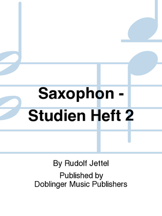 Book cover for Saxophon - Studien Heft 2