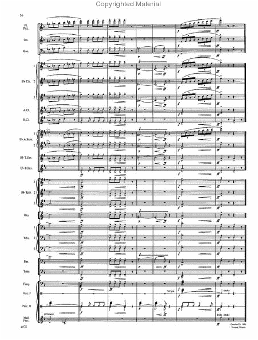 West Highlands Sojourn Concert Band scores gallery preview page 37