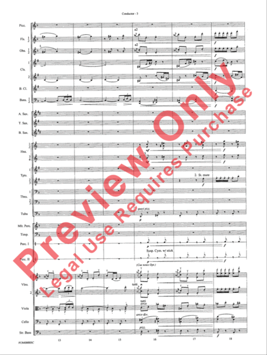 An American in Paris Suite Full Orchestra scores gallery preview page 6