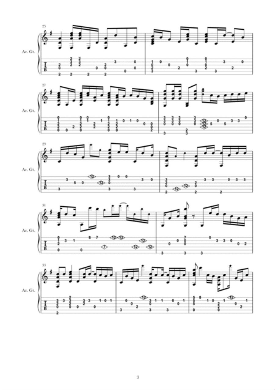 Wish You Were Here by Pink Floyd Classical Guitar Digital