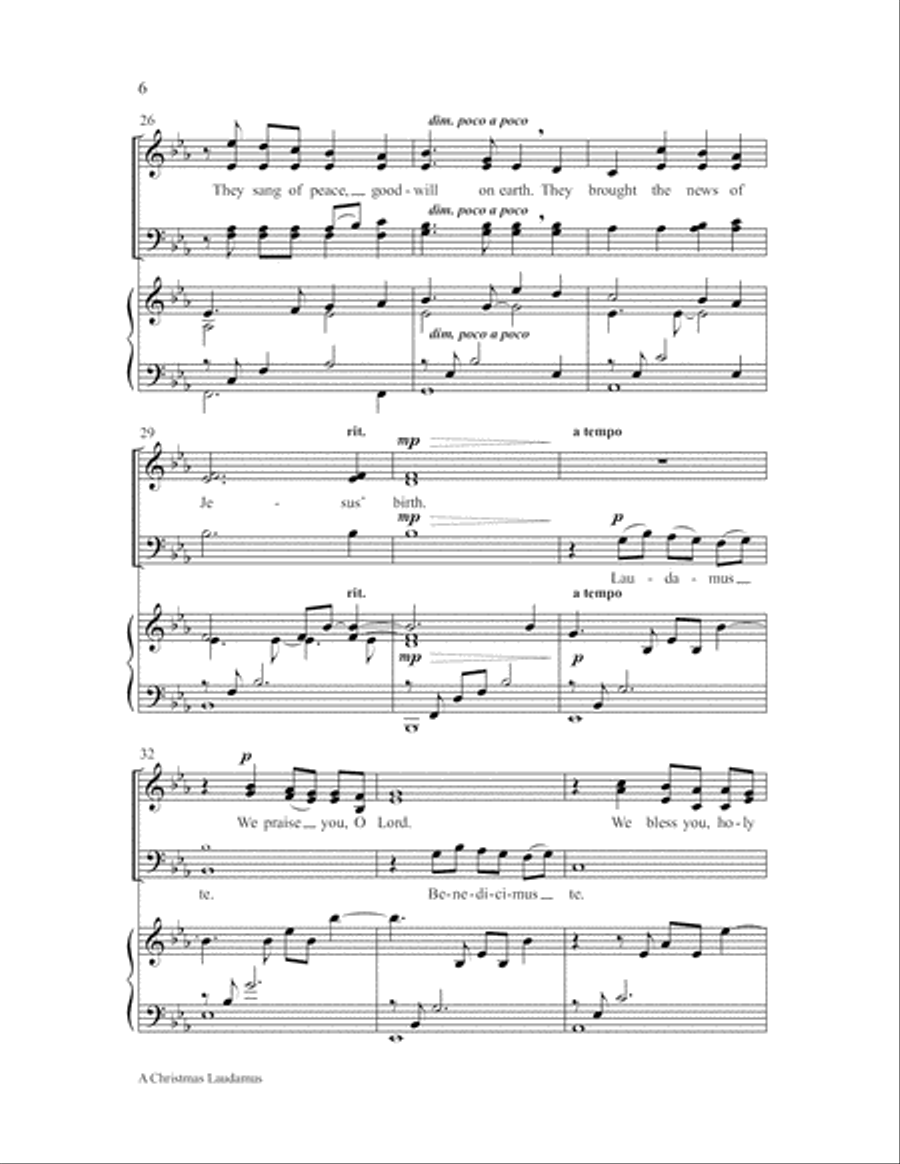 A Christmas Laudamus 4-Part scores gallery preview page 6
