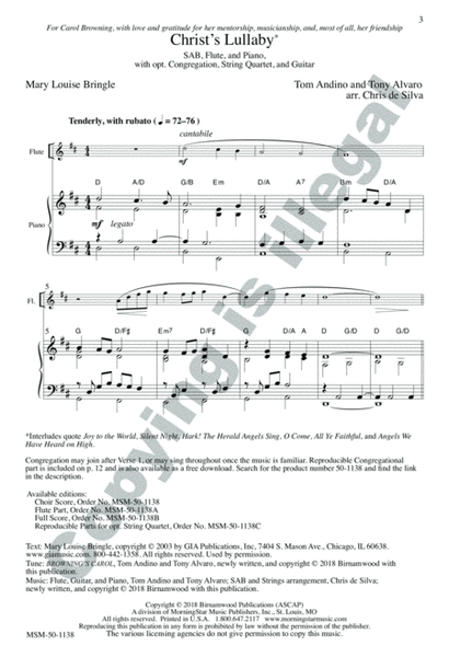 Christ's Lullaby (Choral Score) image number null