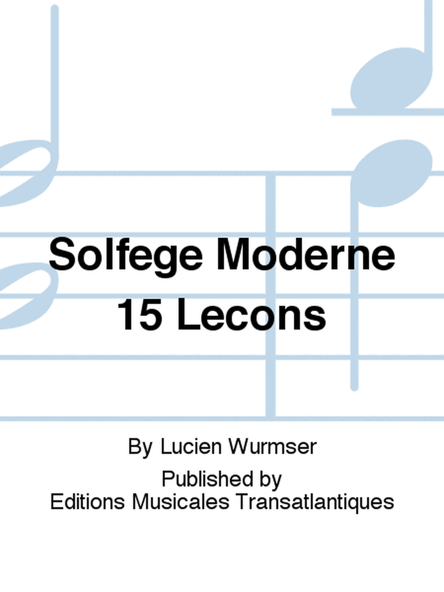 Solfege Moderne 15 Lecons