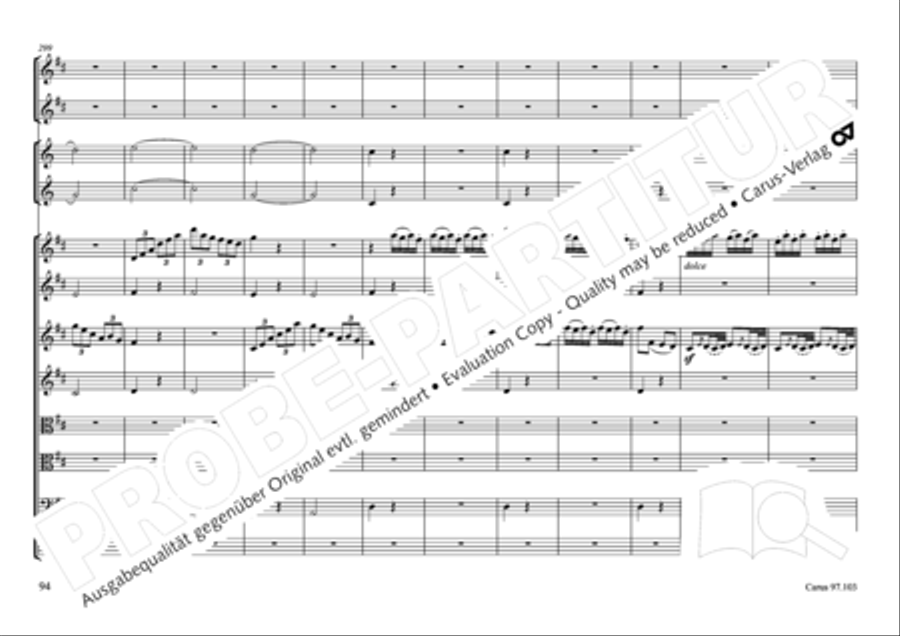 Concertone in D major Horn scores gallery preview page 95