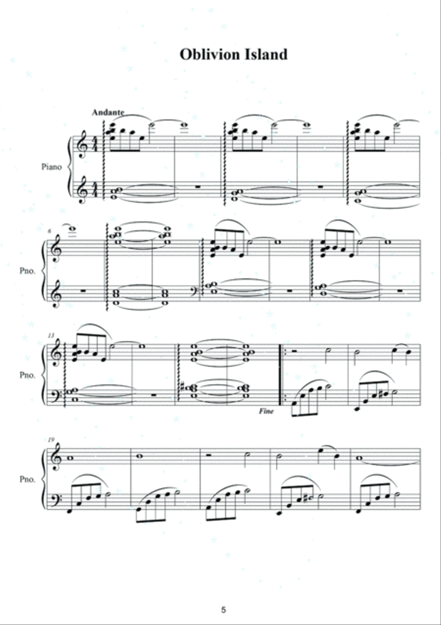 12 ZODIAC SIGNS: PISCES Piano Album Easy Piano scores gallery preview page 5