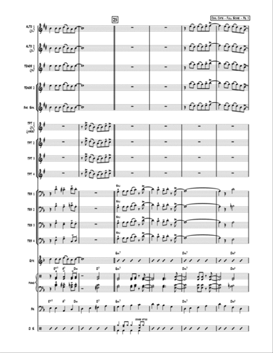 Cool Cats Jazz Ensemble scores gallery preview page 6