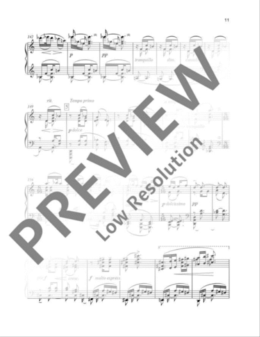 Sarı Gelin Piano Solo scores gallery preview page 12
