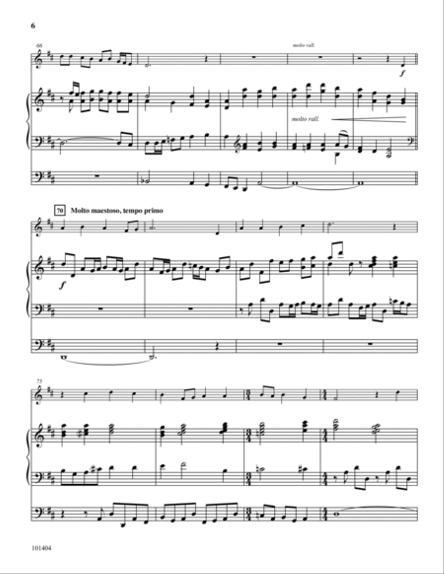 A Mighty Fortress Trumpet Solo scores gallery preview page 6