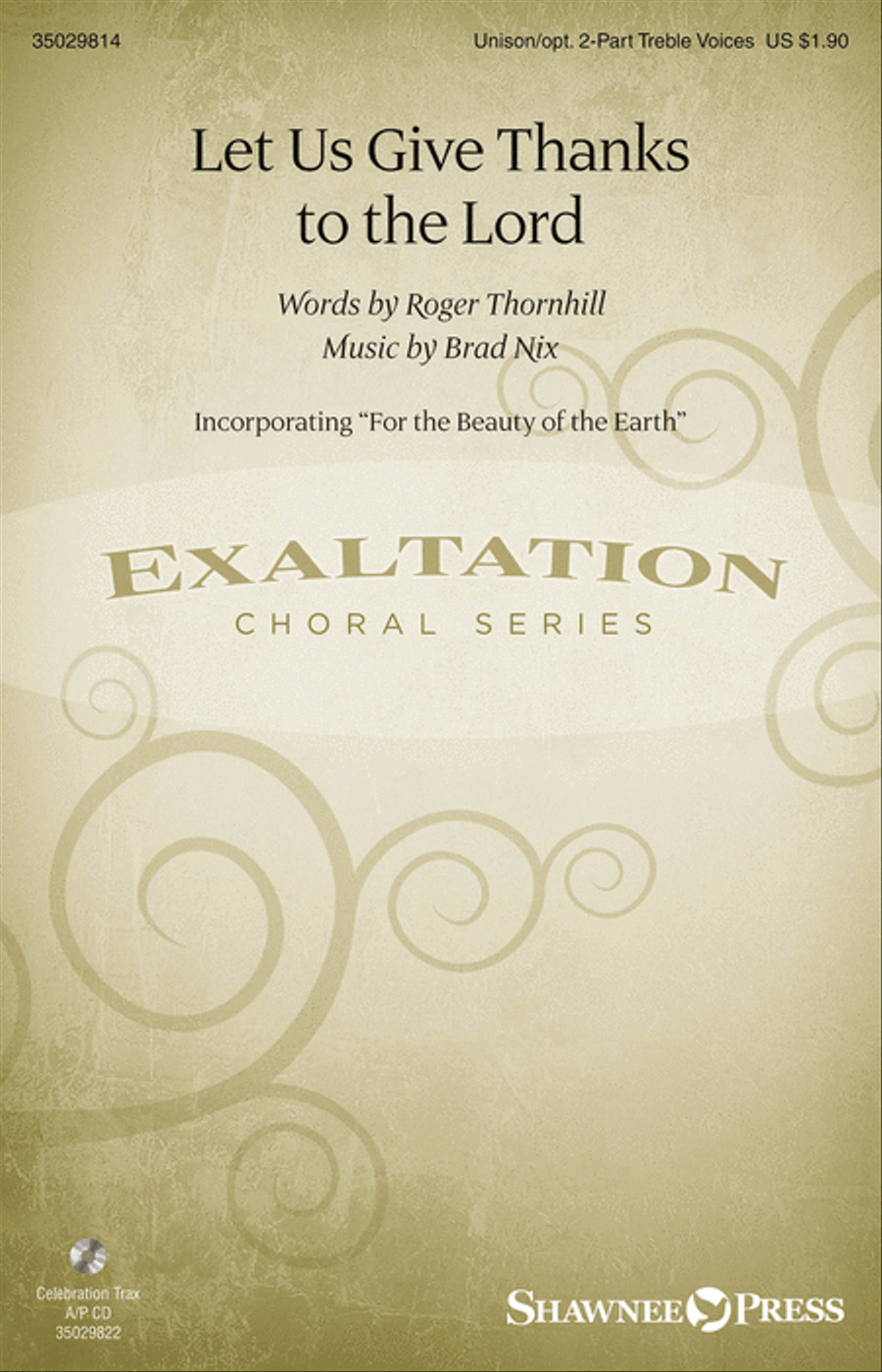 Let Us Give Thanks to the Lord Unison Choir scores gallery preview page 1