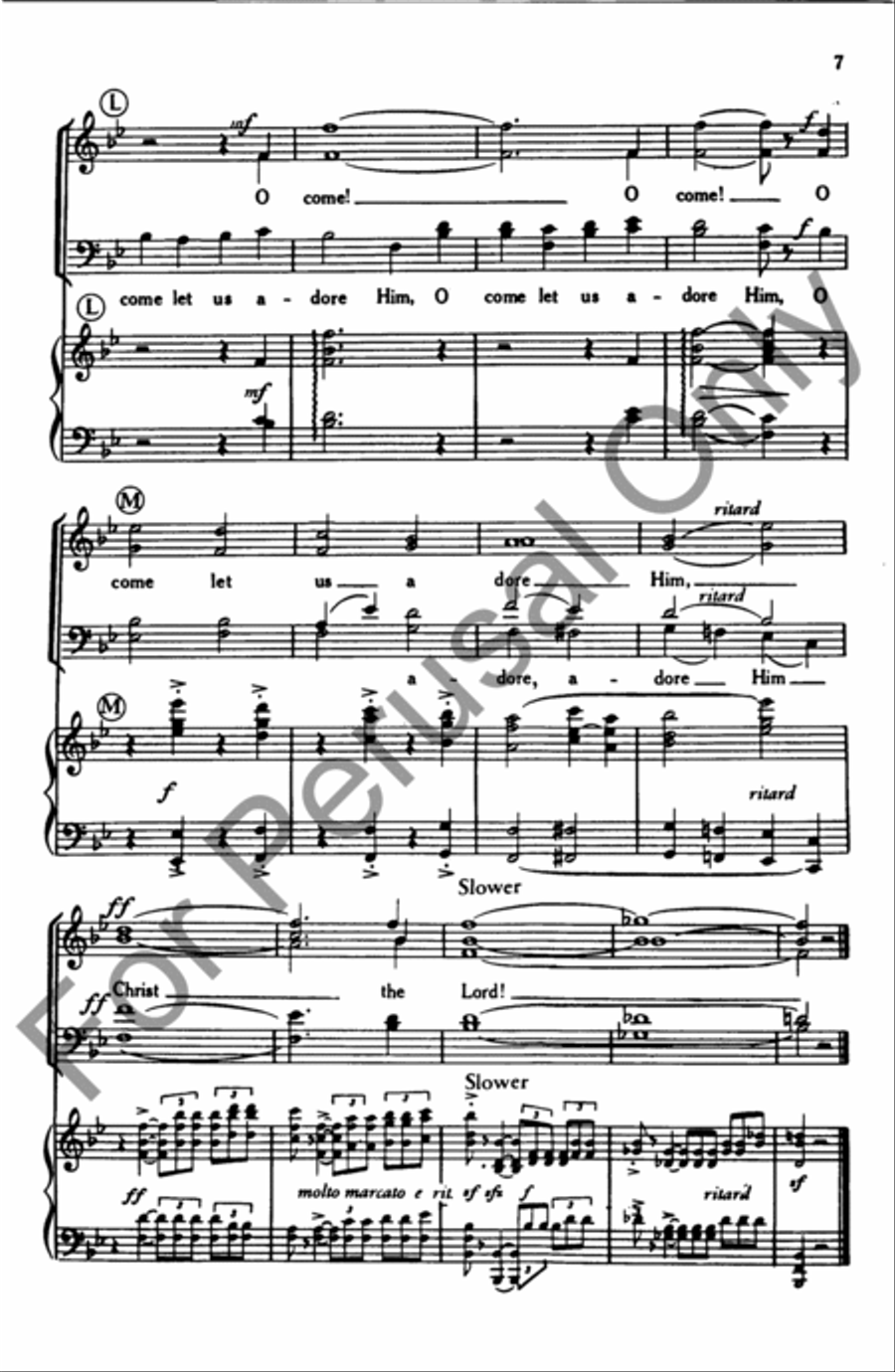 O Come, All Ye Faithful (Choral Score) 4-Part scores gallery preview page 7
