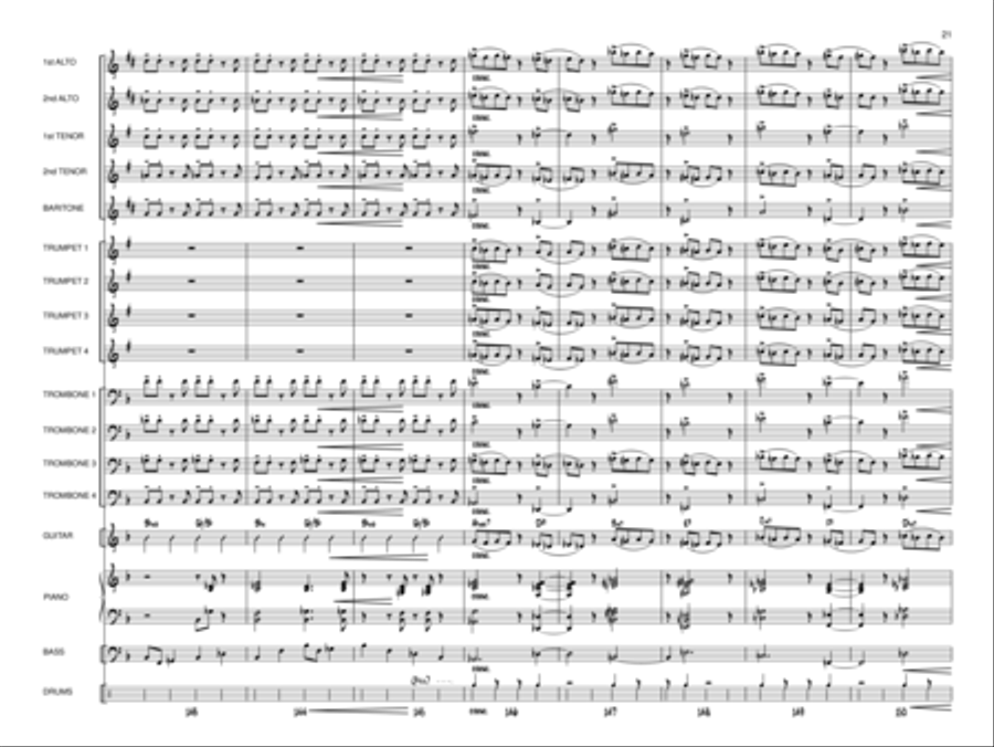 Pedal to the Metal Pedal to the Metal Jazz Ensemble scores gallery preview page 20