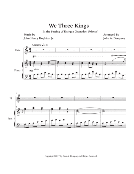 We Three Kings (Flute and Piano) image number null