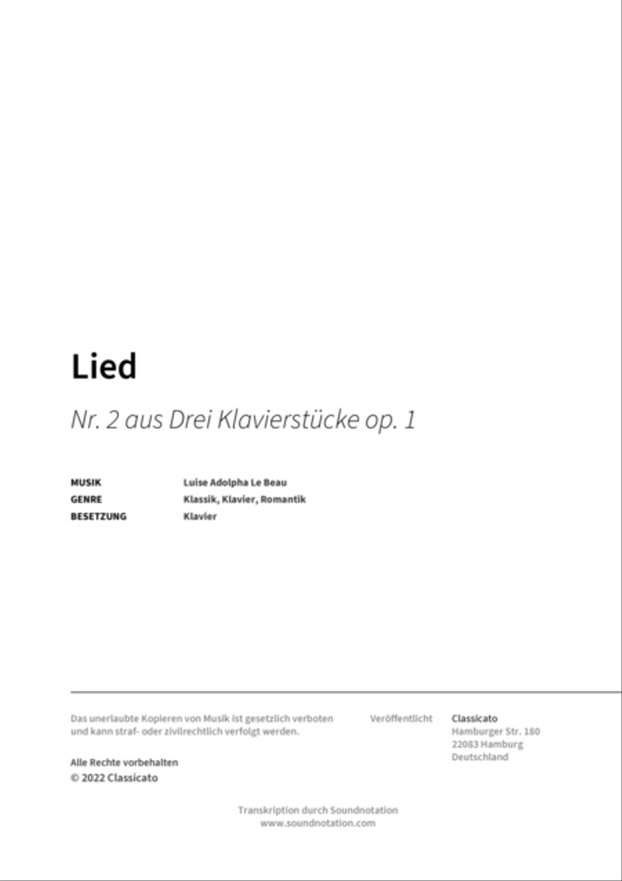 Lied Piano scores gallery preview page 2
