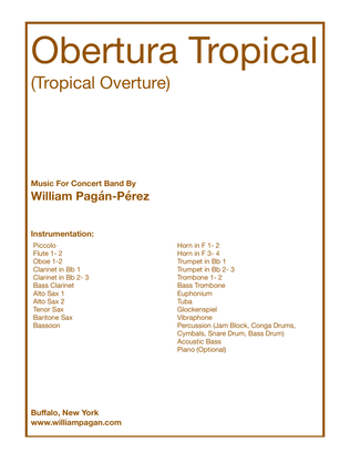 Obertura Tropical For Concert Band