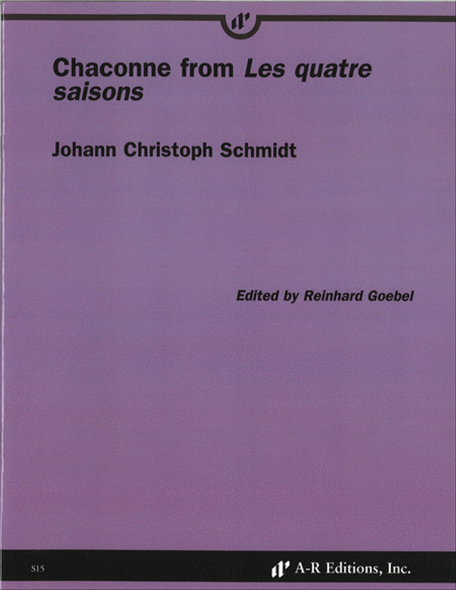 Chaconne from Les quatre saisons Score scores gallery preview page 1