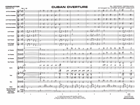 Cuban Overture: Score
