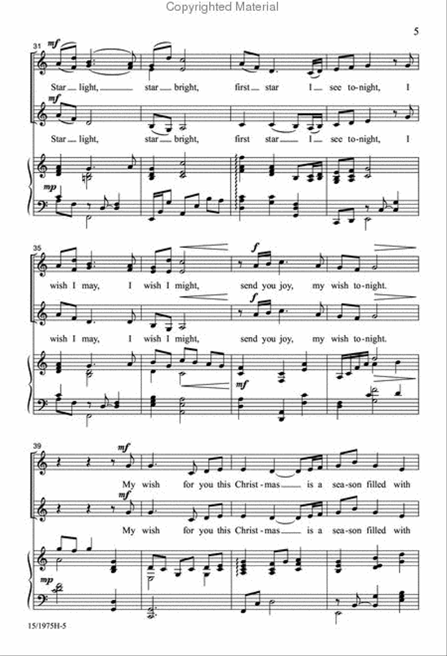 My Wish for You This Christmas SSA scores gallery preview page 5