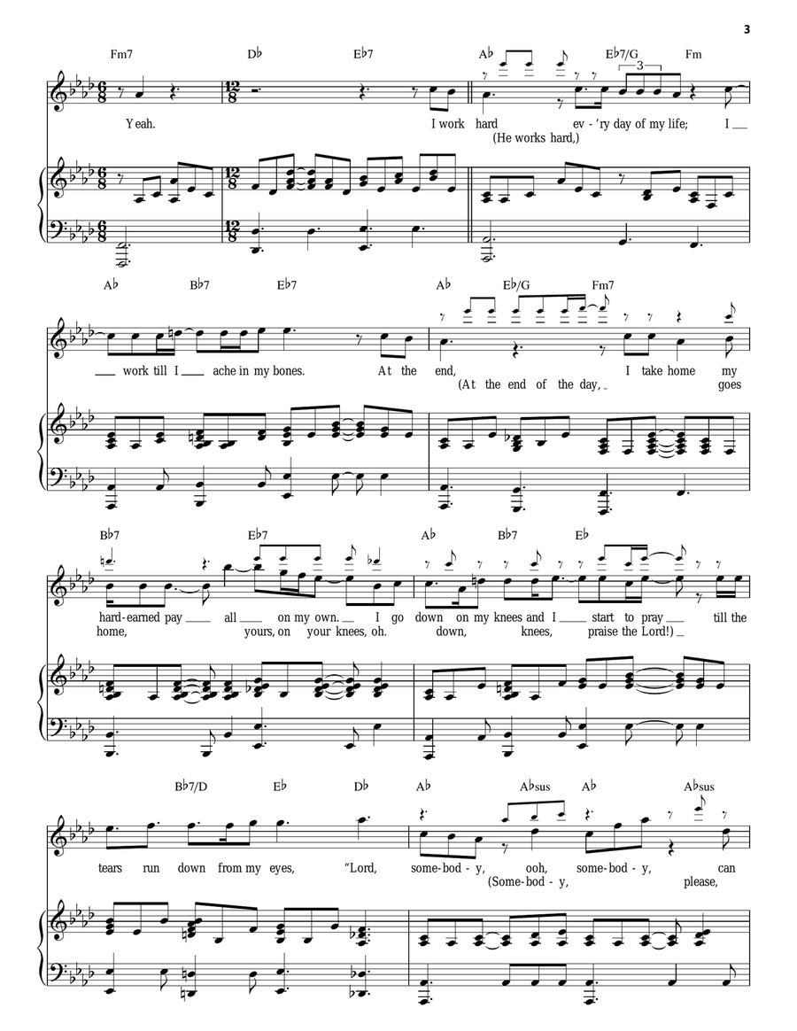 Somebody To Love Piano scores gallery preview page 3