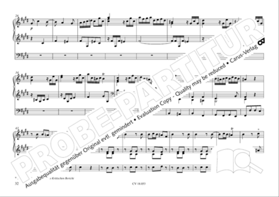 Das Husumer Orgelbuch von 1758 Organ Solo scores gallery preview page 33