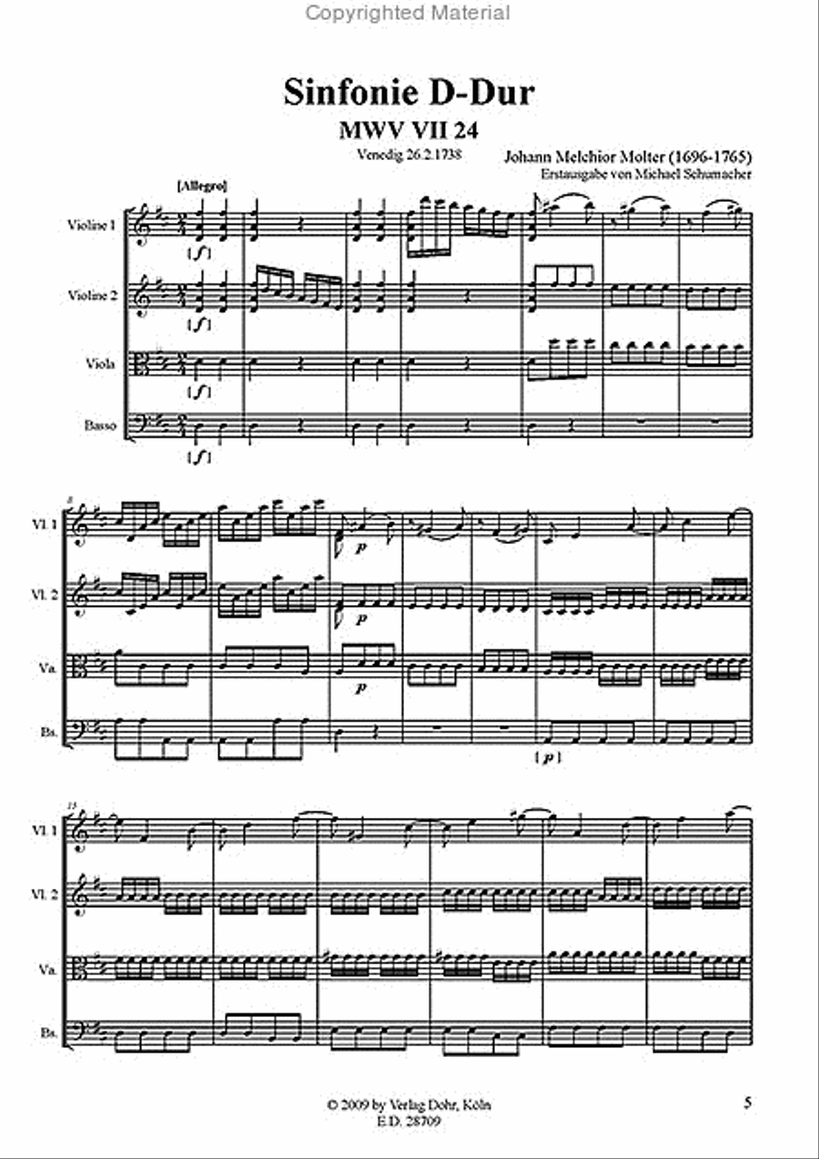Sinfonien Nr. 24, 25 & 28 Orchestra scores gallery preview page 2