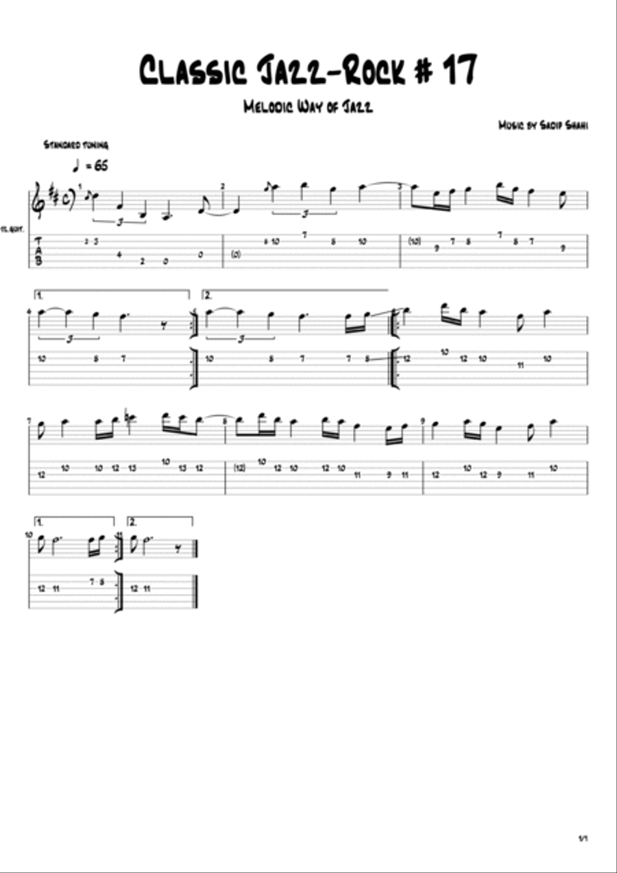 Sadip Shahi's Guitar Studies for Advanced Guitar Learners Large Ensemble scores gallery preview page 5