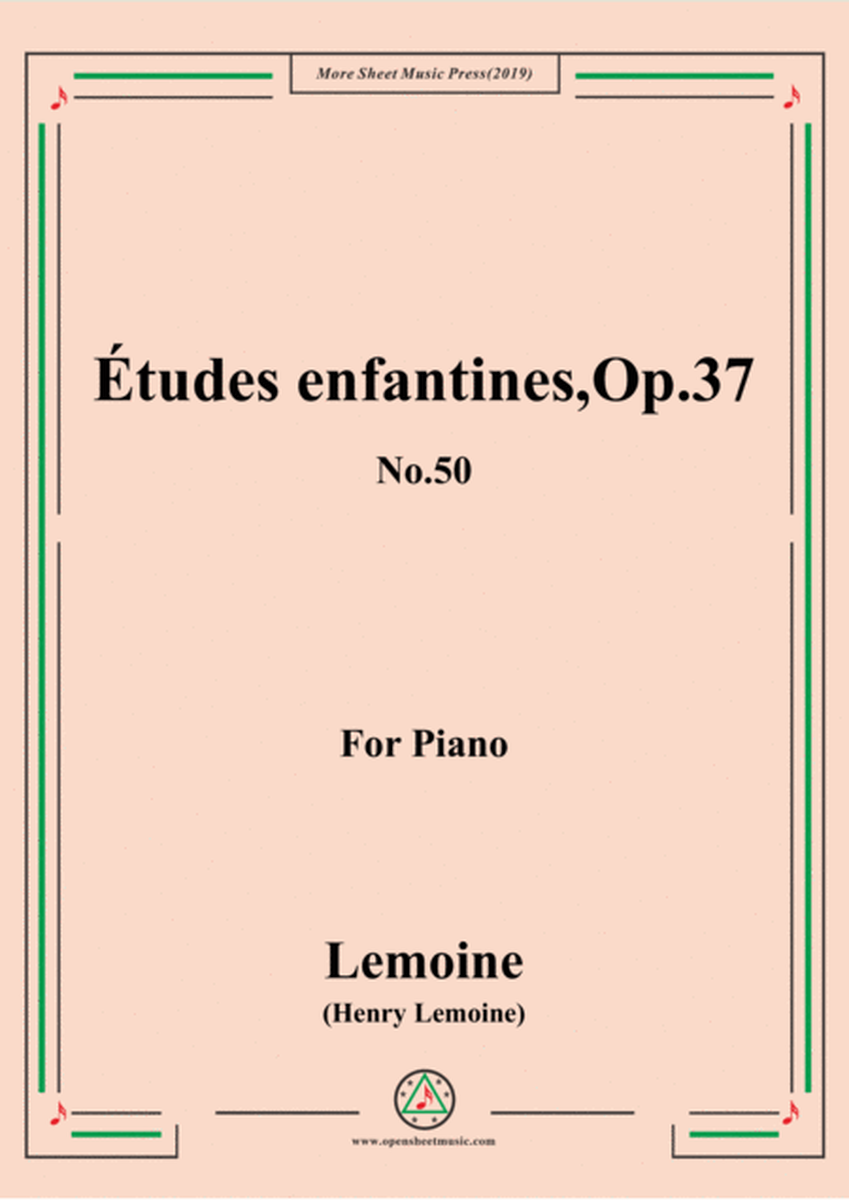 Lemoine-Études enfantines(Etudes) ,Op.37, No.50 image number null