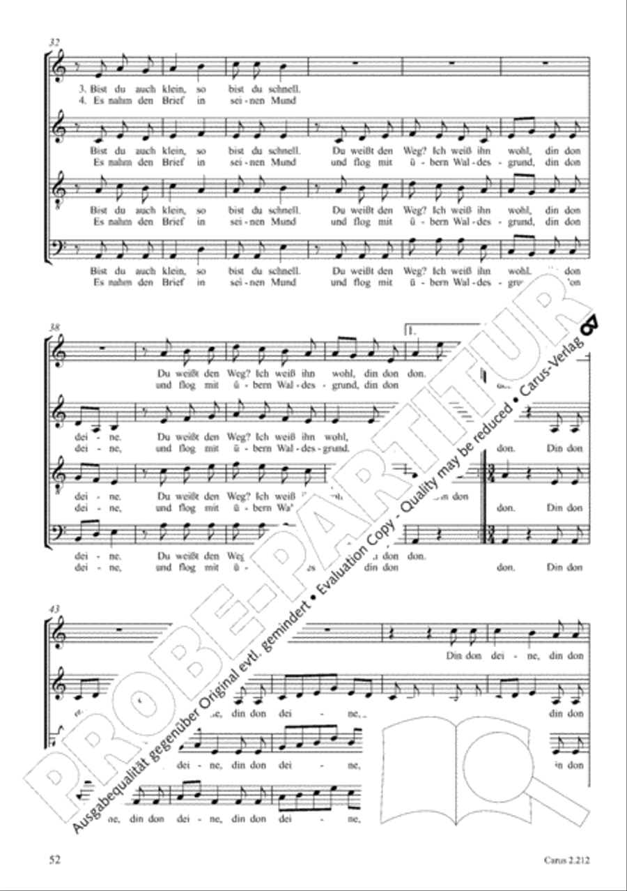 Love songs. Choral collection with CD 4-Part scores gallery preview page 44