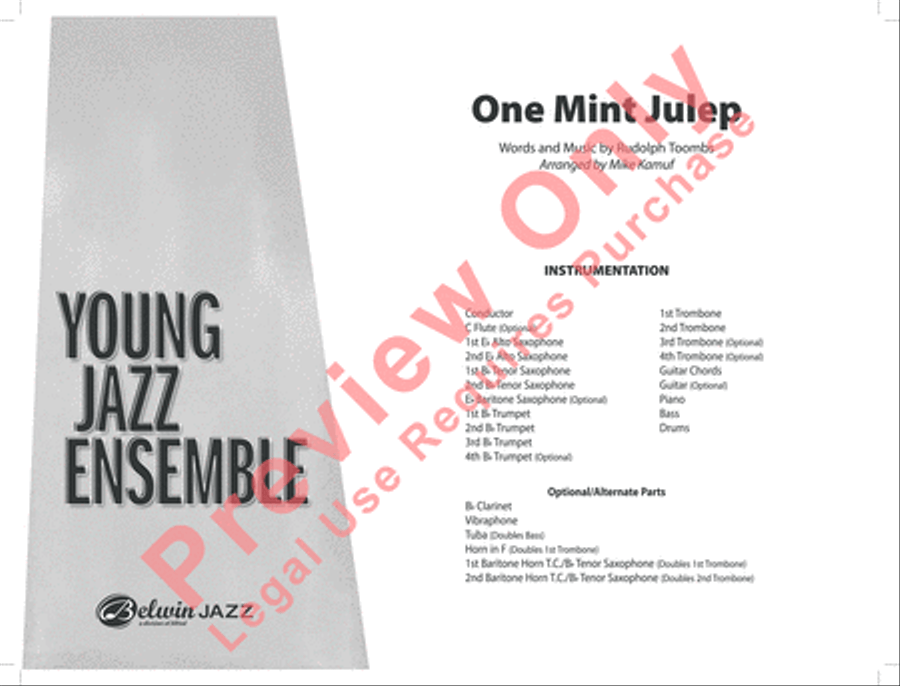 One Mint Julep One Mint Julep Jazz Ensemble scores gallery preview page 2