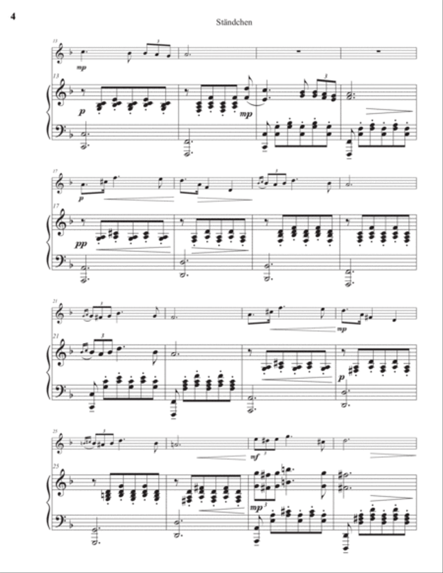 Ständchen Piano scores gallery preview page 4