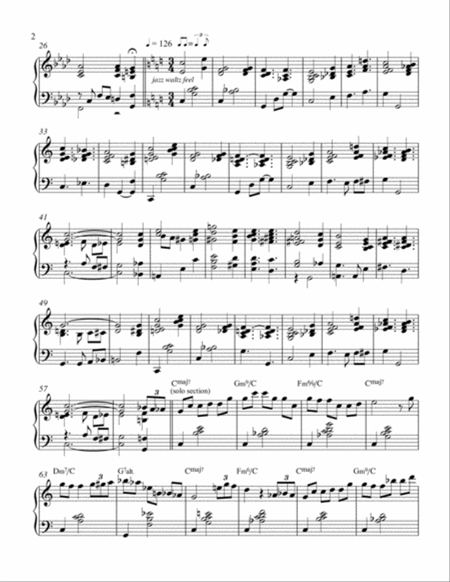 Rejoice, Rejoice, Believers - a piano setting by Erik Kihss Piano Solo scores gallery preview page 2
