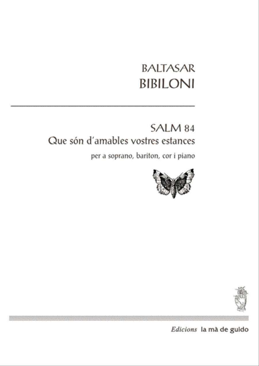 Salm 84: Que són d'amables les vostres estances 4-Part scores gallery preview page 1