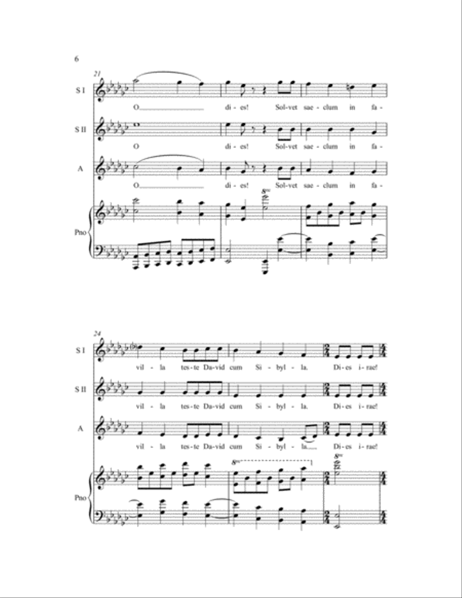 Dies Irae SSA scores gallery preview page 10