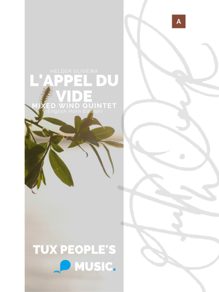 Book cover for L'appel du vide (English Horn Edition)
