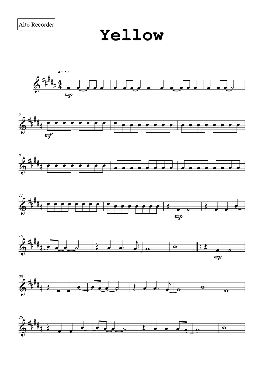 Yellow Chamber Music scores gallery preview page 4
