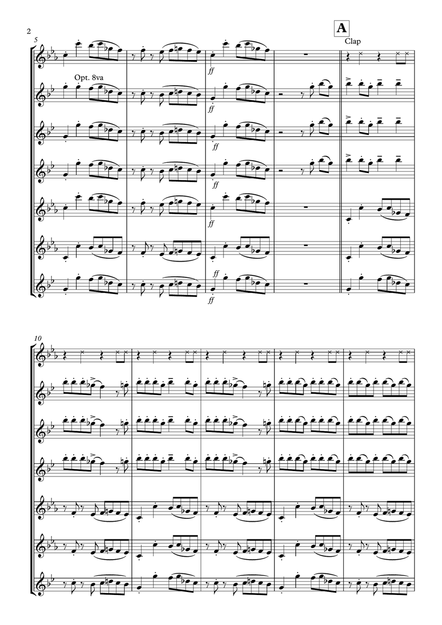Runaway Baby Woodwind Ensemble scores gallery preview page 2