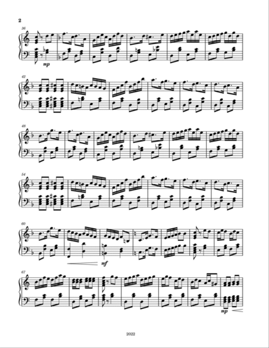 Blue Coyote Rag Blue Coyote Rag Piano Solo scores gallery preview page 2
