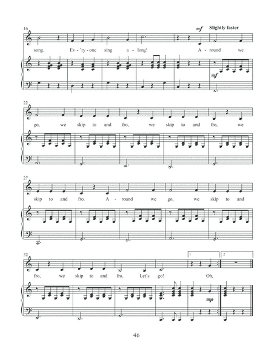 Sing and Dance Around the World Unison Choir scores gallery preview page 47