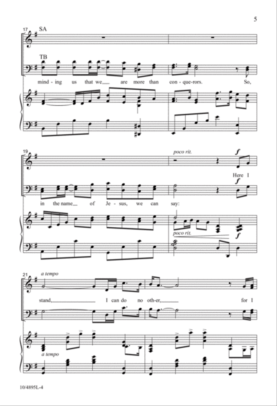 Here I Stand Here I Stand 4-Part scores gallery preview page 4