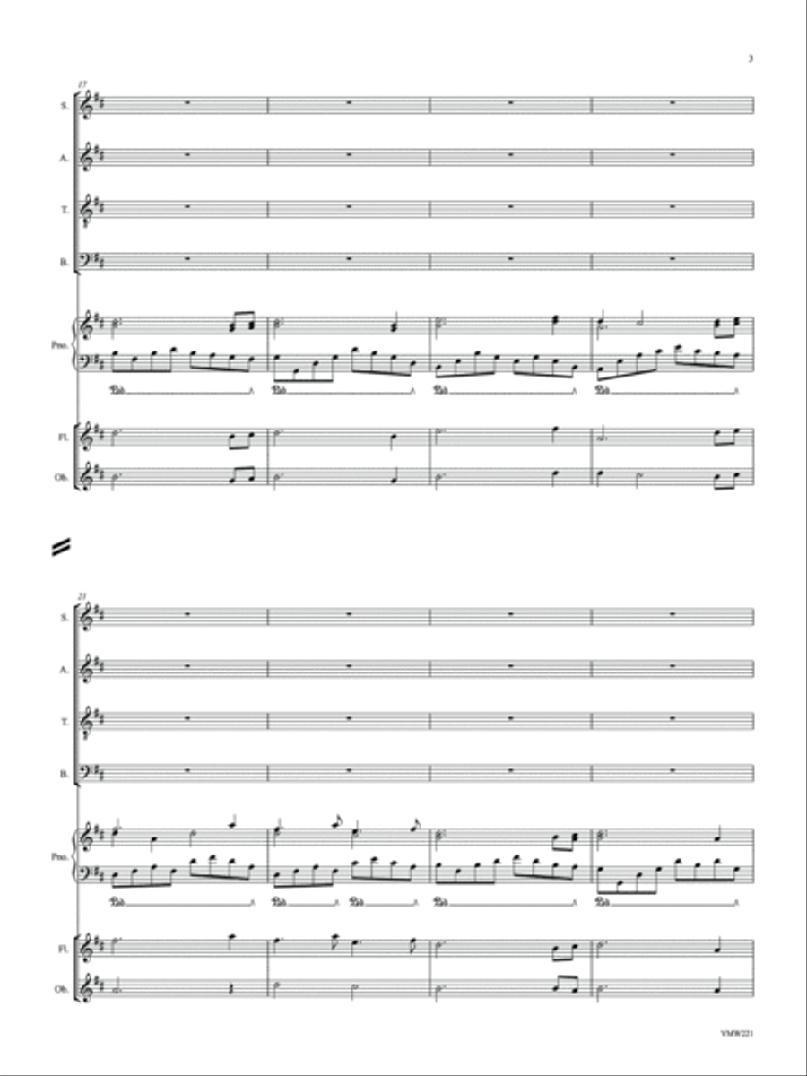 How Beautiful on the Mountain 4-Part scores gallery preview page 5