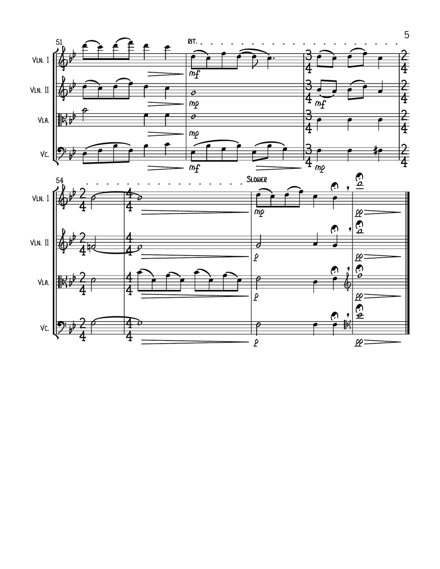 Somewhere Only We Know String Quartet scores gallery preview page 5