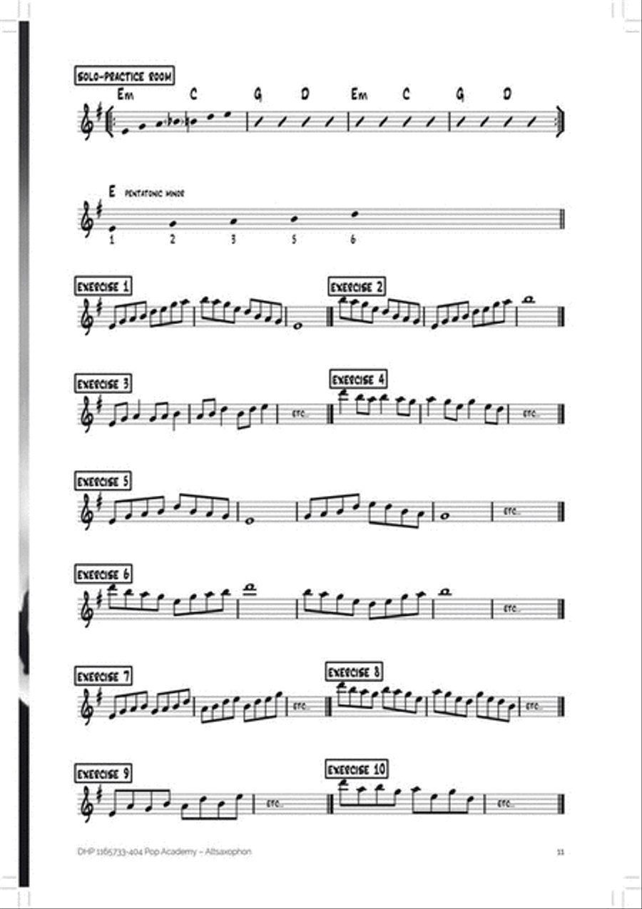Pop Academy [D] - Altsaxophon Alto Saxophone scores gallery preview page 2